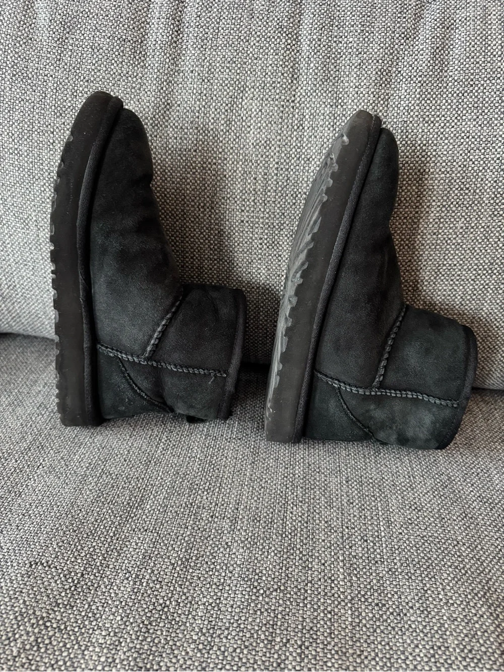 Black Uggs Short Suede Winter Boots